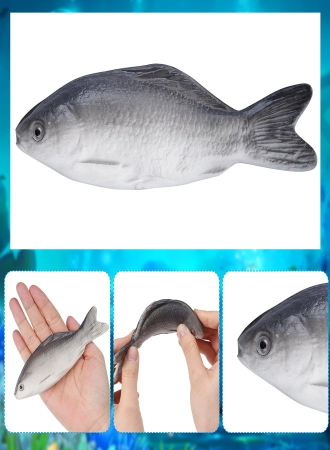 jiebor 6PCS Fake Fish Realistic Artificial Halloween Mode Rubber Sea Fish for Kitchen Home Market Display Decoration Photography Props - Image 3